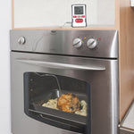 Metaltex kookthermometer digitaal RVS zilver/rood