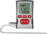 Metaltex kookthermometer digitaal RVS zilver/rood